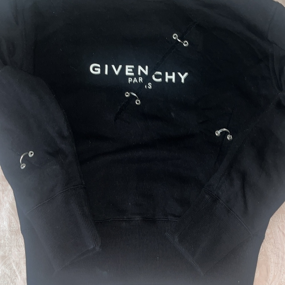 Givenchy Black Pullover with Metal Details